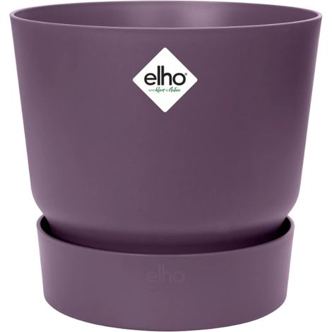Elho Greenville Round 30 Vintage prugna Vaso Rotondo (1/2)