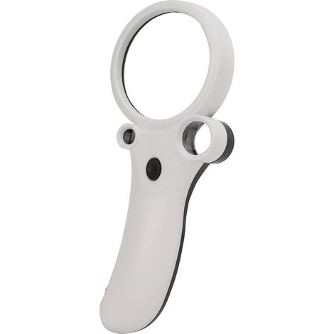 Loupe de lecture haute définition à grossissement multiple 2,5x/25x/55x, économe en énergie, avec lentille optique acrylique. (1/5)
