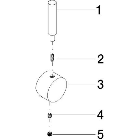 Dornbracht 90208804700-00 Jeu pour lavabo sur pied Pièces de rechange (1/3)
