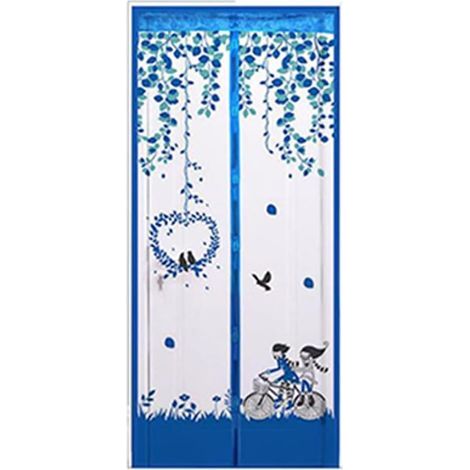 Moustiquaire magnétique pour porte, protection contre les insectes, rideau magnétique, moustiquaire, rideau, grille de protection, rideau de porte, rideau anti-mouches pour porte de balcon, porte-fenê (1/5)