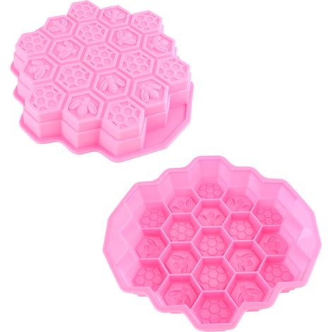 Silikon-Seifenform, Kuchenform, Keksbackblech, DIY-Kerzenform, Schokoladen- und Bonbonform, Kuchenform, 6 Mulden (1/5)