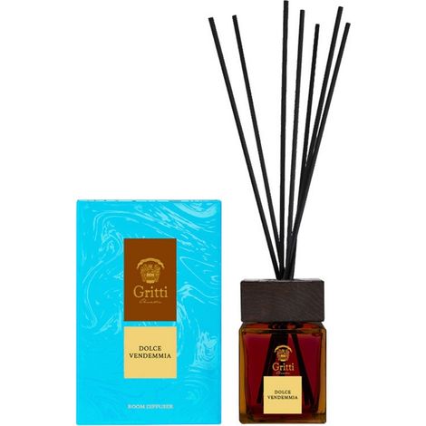 Difusor de fragancia Dolce Vendemmia con varillas, 250 ml.