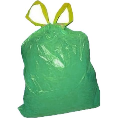 150 Sacchi 55x65 verde per la raccolta spazzatura immondizia da pattumiera sacchetti antigoccia con manici (1/3)