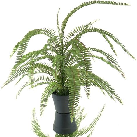 GASPER Boston Farn - Nephrolepis Grün 67 cm im Topf - Kunstpflanzen (1/2)