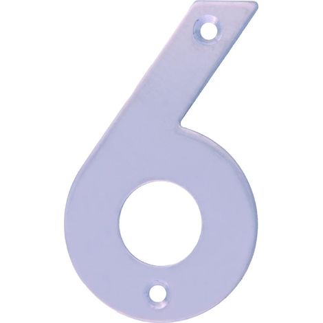 Numéro 6 en acier inoxydable 10 cm 6774 ami (1/5)