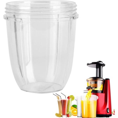 Tasse Extracteur - 1 Pièce - Plastique Transparent - Compatible Mixeur 900W - Pour Jus Et Smoothies - 32 Oz (1/5)