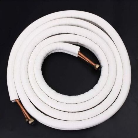 Cyslmuk – Tube cuivre 1/4 3/8 pour climatisation et réfrigération – Longueur 4 m – Multi-couche – Écrou inclus – Haute durabilité