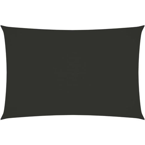 Voile de parasol Tissu Oxford rectangulaire 6x8 m Anthracite (1/5)