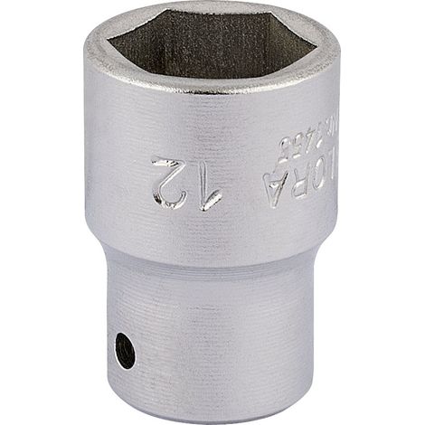 Draper 1455 12mm (1/2 inch) Square Drive Elora Hexagon Socket for 1/4 inch Drive Tools (1/5)