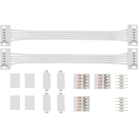 Paulmann – Connecteur LED universel 70919 – Kit de 2 adaptateurs 144W 24V – Longueur de câble 10cm – Dimensions 100x19x7mm – IP20 - MM 1 P