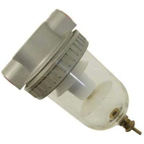 BUNTHAUS PA Piège À Eau Filtre Conduite Air G1/4 Séparateur Huile Compresseur Industriel Volume Outil Pneumatique (1/4)