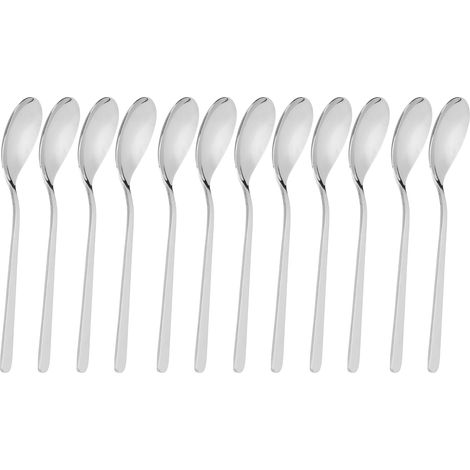 Ensemble de 12 couverts en acier inoxydable pour hôtels et restaurants, comprenant une cuillère. (1/5)