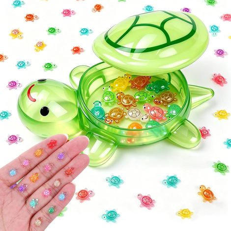 Figurine Tortue - 201 Pièces - Résine - Lumineuse - Aquarium Jardin Décoration - Multicolore (1/5)
