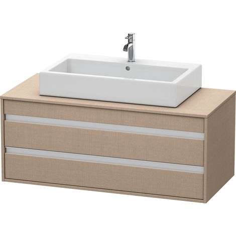 Duravit Ketho lavabo sobre encimera, suspendido, 1200x496x550 mm,