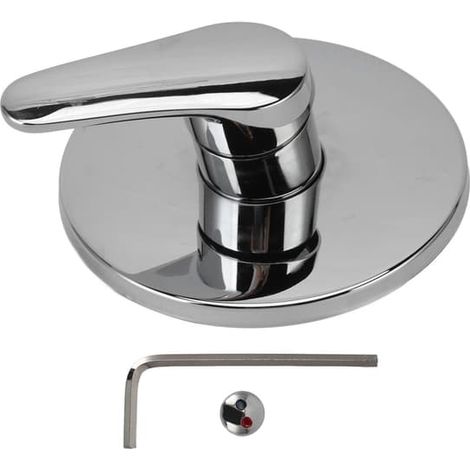 Mitigeur mural encastré en acier inoxydable pour douche, eau chaude et froide, idéal pour la maison ou l'hôtel. (1/5)
