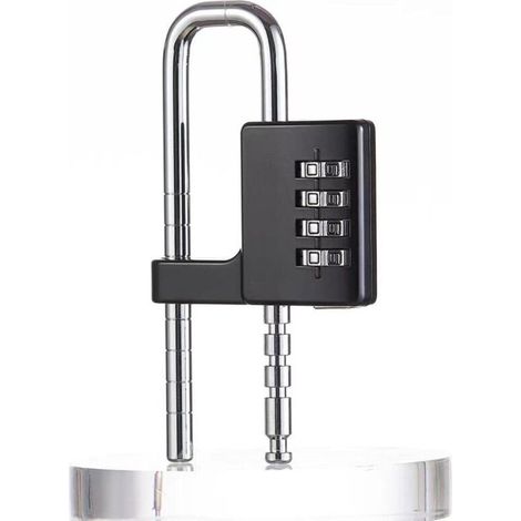 4-Digit Combination Lock, Combination Padlock, Combination Lock, Long Lock, Stainless Steel Code Lock (1/5)