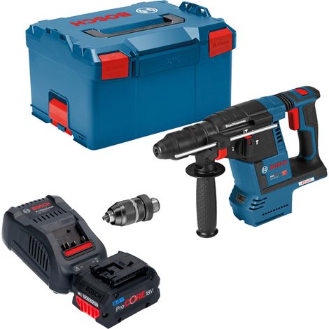 Bosch GBH 18V-26 F Professional Akku Bohrhammer 18 V 2,6 J SDS plus Brushless + 1x ProCORE Akku 8,0 Ah + Ladegerät + L-Boxx (1/5)