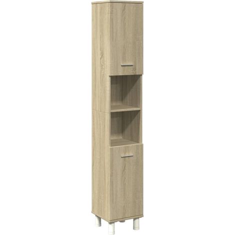 Maison Exclusive - Badschrank Sonoma-Eiche 30,5x30x179 cm Holzwer