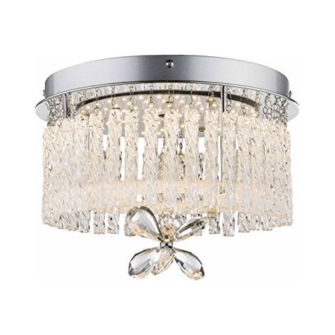 Globo - plafoniera - Mathilda - cromo - metallo - Ø 28cm - LED - (1/4)