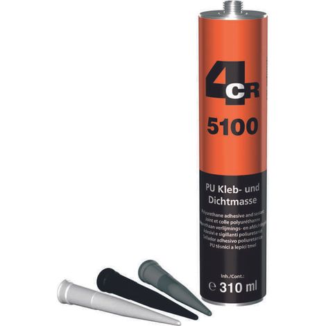 4CR 5100 PU 1K Polyurethan-Mischung, Schwarz (1/2)