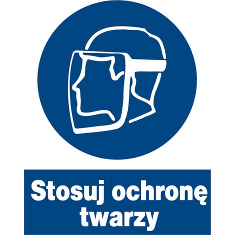 ZNO-6 - Segnaletica di sicurezza e salute sul lavoro - Usare la protezione per il viso