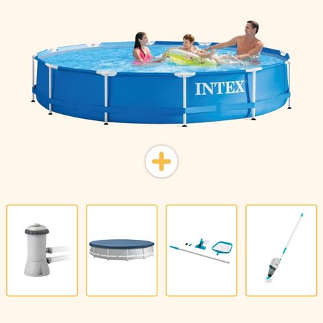 Intex Piscine Tubulaire Ronde - 366x76 cm - 5-pièces S257 (1/5)