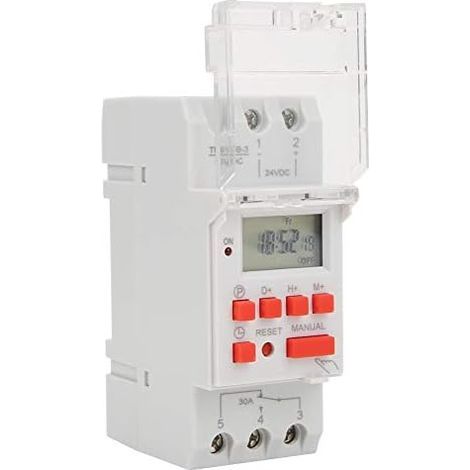 DC 24V 30A Hebdomadaire 12/24hrs Minuterie Interrupteur LCD On Off Contrôle Programmable Relais De Temps, Minuteur (1/5)