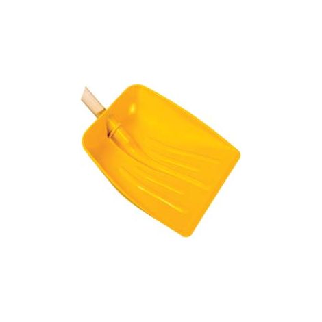 PALA IN POLIPROPILENE PER NEVE E GRANAGLIE GIALLA- - cm.37x41h. peso gr.650 - 4 pezzi