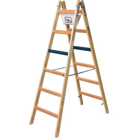 Iller Breitsprossen Stehleiter Professional ERGO 2x14 Sprossen