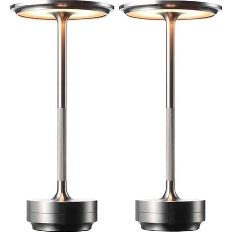 lampes de table sans fil lampe de LED à piles niveaux de gradation portable de rechargeable 2 3 (1/5)