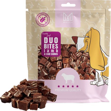 Hundeleckerli mit zwei Geschmacksrichtungen – Lamm mit Mersjö-Kabeljau, 300 g