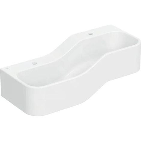Vasque à encastrer Geberit Bambini 90cm – 2 places de lavage – Bassin profond à gauche – Pour écoles et centres d'enseignement (1/4)