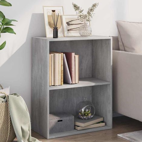 vidaXL Bookcase Concrete Grey 60x30x76,5 cm Engineered Wood (1/5)