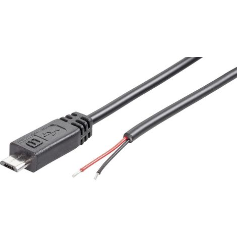 Konfektionierter Micro USB-B Stecker mit offenem Kabelende Micro USB-B Stecker 1582499 TRU COMPONE