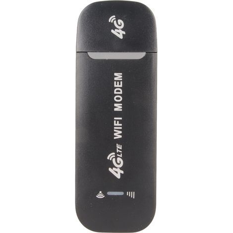 Routeur WiFi 4G 150Mbps, Emplacement Carte SIM, 10 Appareils, Prise en Charge USB Plug and Play, Modem WiFi 4G LTE USB Noir pour Bureau Voyage Maison (1/4)
