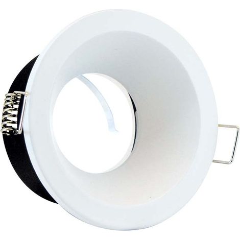 Support de spot Basse Luminance BBC Rond Etanche blanc Ø85 IP65 Miidex Lighting® (1/10)