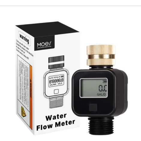 Débitmètre d'eau pratique de jardin 4 modes Contrôle de la consommation d'eau Débitmètre/dispositif consommable Débitmètre (1/5)