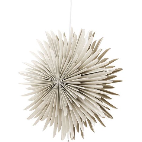 Sälen Weihnachtsstern mit Licht Papier Ø46 cm Pendelleuchte beige.