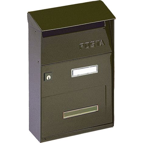 Mailbox 'Effe' Serie Cm 22 X 11 X H 32,5 Gusseisenfarbe