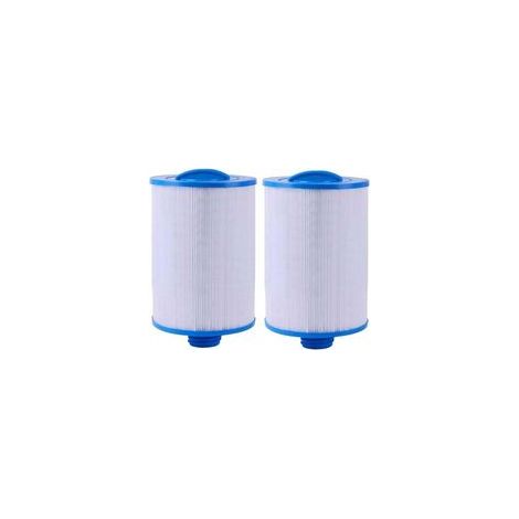 Lot de 2 cartouches de filtre pour jacuzzi – Diamètre 150 mm – Hauteur 241 mm – Surface filtrante 45 m² – Compatible avec Unicel, Pleatco, Waterway - FC-0359