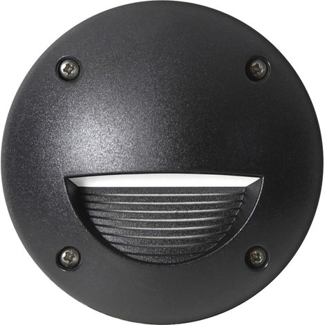 Encastré mural DEVON Asymmetric round IP66 GX53 LED T2 3.20W 405lm/410lm/410lm CRI80 3000K/4000K/6500K Noir (1/2)