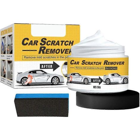 Pâte à polir haute performance pour réparer les rayures de peinture automobile, avec éponge, pour voiture