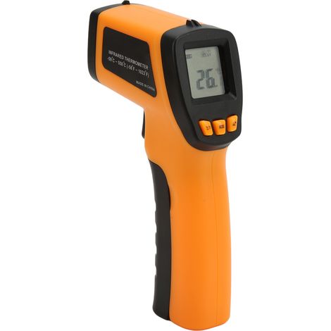 Thermomètre infrarouge industriel haute précision, thermomètre infrarouge portable, thermomètre sans contact, pistolet thermique portable 520E (1/5)