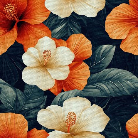 Tela decorativa para exteriores Oxford - Diseño floral colorido  DX18075 (1/5)