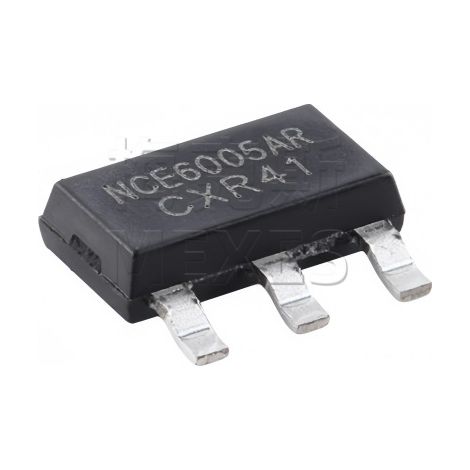 NCE NCE6005AR SOT-223 60V 5A N-channel MOSFET chip electronic components, 5 units per pack.