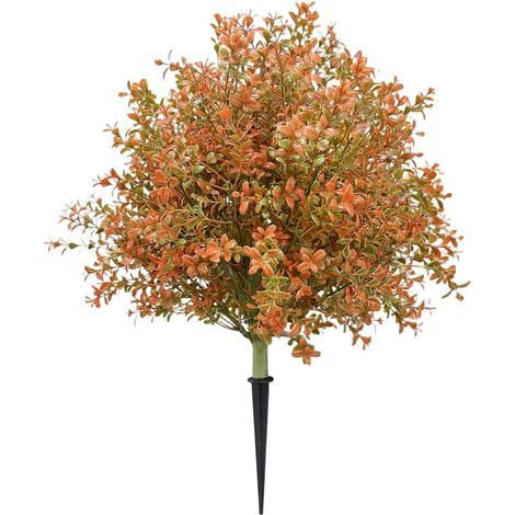 Piquet Vert Artificiel 45cm pour Décoration Noël Extérieur Pique de Topiaire Artificielle 45cm, Feuillage Dense Entretien, Décoration Extérieure pour Jardin et Fêtes (1/5)