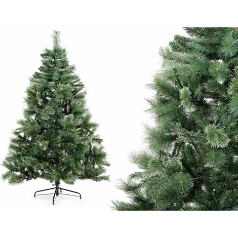 Pini natalizi artificiali / alberi di Natale modello Tirolo m 1,80 H con 700 rami a triplo effetto e base in metallo, M 1,80 H