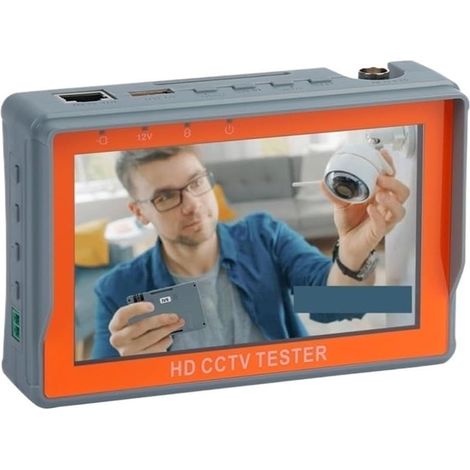 Testeur de vidéosurveillance prenant en charge la caméra IP Testeur De Vidéosurveillance Professionnel 8MP AHD TVI CVI CVBS, Caméra De Sécurité HD, Testeur Coaxial Avec Contrôleur PTZ, Test De Câble U (1/5)