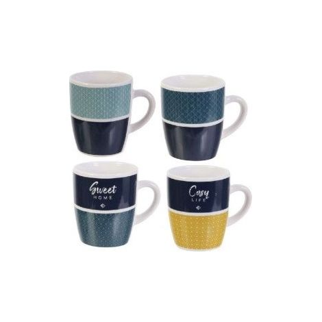 TAZAS 25CL. ESTUCHE 4 UNIDADES - EHLIS