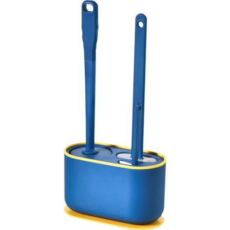 Ensemble de brosses de toilette, ensemble de brosses de toilette suspendues multifonctions pour le nettoyage de la salle de bain (1/5)